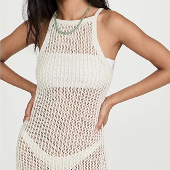 NEW Cult Gaia Yara Crochet Dress Sz M Off White - Picture 3 of 15